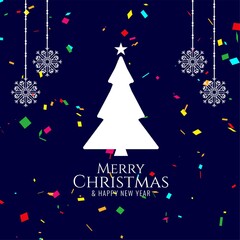 Abstract Merry Christmas greeting background