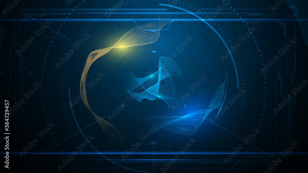 Poster abstract wireframe pattern tech innovation concept design background eps 10 vector