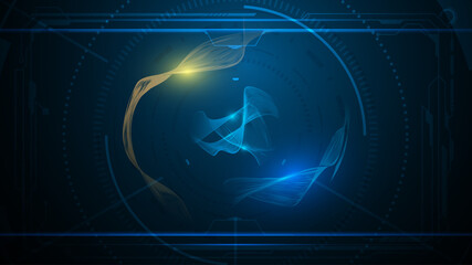 abstract wireframe pattern tech innovation concept design background eps 10 vector