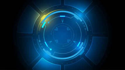 abstract focus target tech innovation concept design background eps 10 vector