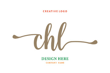 simple CHL letter arrangement logo is easy to understand, simple and authoritative