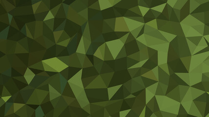 Dark olive green abstract background. Geometric vector illustration. Colorful 3D wallpaper.