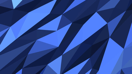 Royal blue abstract background. Geometric vector illustration. Colorful 3D wallpaper.