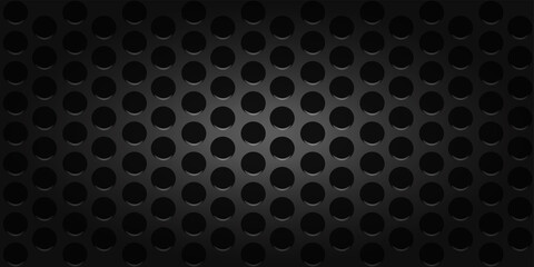 black dark speakers metal perforated background. mesh steel cell wallpaper.industrial design. music carbon element
