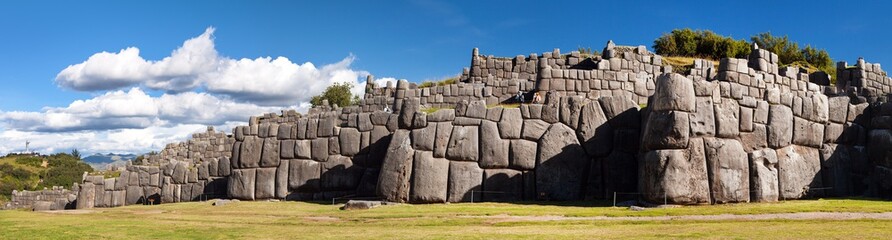 Sacsayhuaman, Inca ruins in Cusco or Cuzco town, Peru