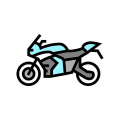 motorbike transport color icon vector. motorbike transport sign. isolated symbol illustration