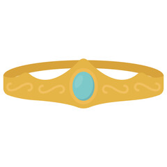 
A crown with golden color, queen crown 
