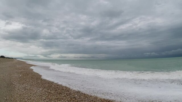 timelapse nuvole e mare 4K 