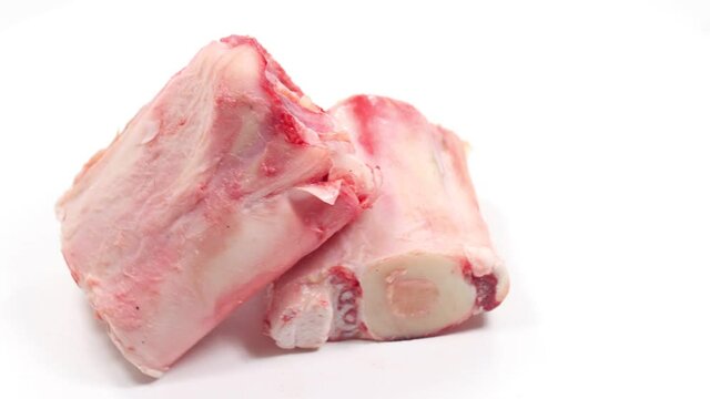 pieces of veal shank bones for food use
