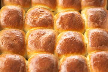 Bread rolls close up 
