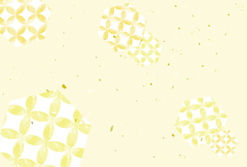 和柄(七宝)の背景素材