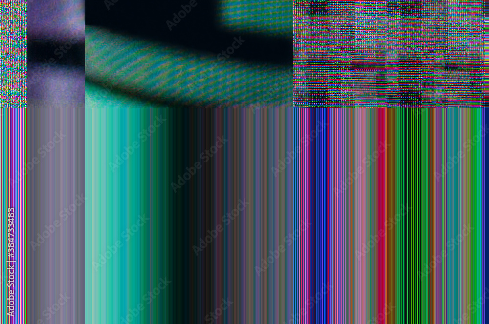 Poster abstract digital stripe pattern / abstract minimalistic background of a digital stripe pattern.