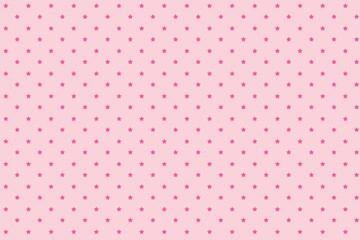 pink small stars seamless pattern  on pink background.