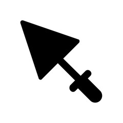 
Gardening or construction hand tool, trowel icon 
