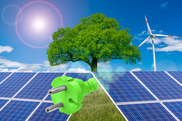 Grüne erneuerbare Energie Umweltschutz Naturschutz Leben