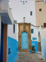 traditional door in marrakech street