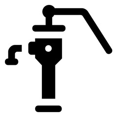 
Old hand pump icon design 

