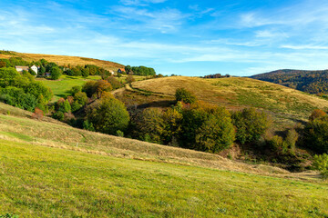Naklejka premium Paysage de Haute Ardèche aux environs de Méhizac