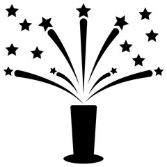 
Magical firework in the sky for parties, epic firework 

