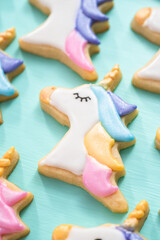 Unicorn sugar cookies