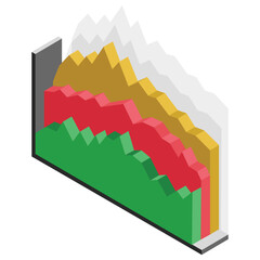 Fototapeta premium Modern analysis depicting modern infographic 