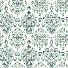 Kissenbezug Vintage floral seamless patten. Classic Baroque wallpaper. seamless vector background © antalogiya