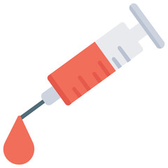 
Isolated icon design of donation syringe
