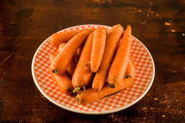 Close up of fresh carrots