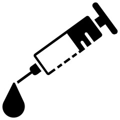 
Isolated icon design of donation syringe
