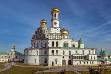 Fototapeta na wymiar The Resurrection Monastery (Voskresensky Monastery) or New Jerusalem Monastery (Novoiyerusalimsky Monastery). Istra, Moscow region, Russia