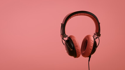 3D Rendering headphones. 3d render and illustration - obrazy, fototapety, plakaty