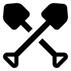 

Pickaxe and sledgehammer  together depicting ,mining tools 
