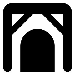 
Door shape mine  entrance for working inside the mine 
