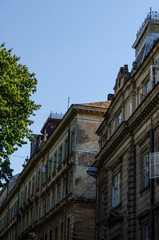 Fototapeta na wymiar Lviv Old City architecture in the autumn sunny day