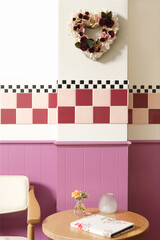 ハート型のリース