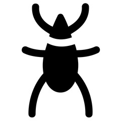 
Icon of insect having six long legs and two antenna depicting cockroach
