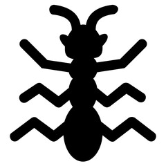 
Icon of a insect having antena and long legs depicting clover stem

