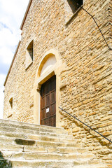 Pietrapertosa, a village on the rocks in basilicata, south Italy