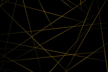 Abstract black with gold lines, triangles background modern design. Vector illustration EPS 10.
