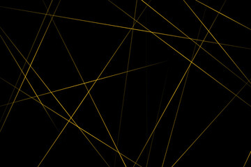 Abstract black with gold lines, triangles background modern design. Vector illustration EPS 10.