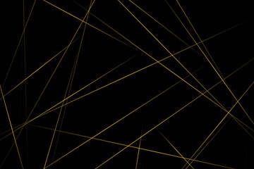 Fototapeta premium Abstract black with gold lines, triangles background modern design. Vector illustration EPS 10.