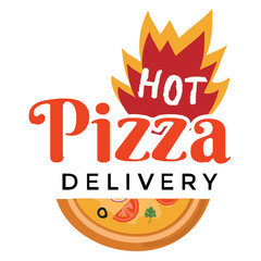 
Colorful pizza logo design
