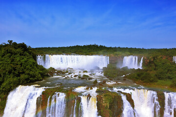 The roaring waterfalls in South America - Iguazu