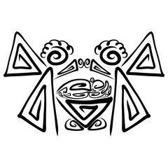 Two Angels protect a newborn baby sleeping in a crib