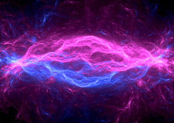 Abstract plasma background, neon lightning