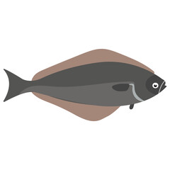 
Icon of marine animal depicting fish 
