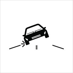car auto accident icon