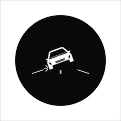 car auto accident icon