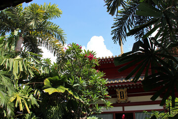 Fototapeta na wymiar buddhist temple (Buddha Tooth Relic Temple) in singapore