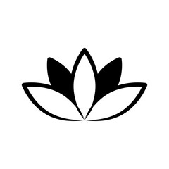 Lotus icon vector